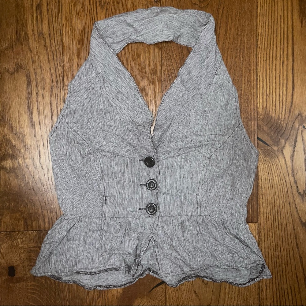 Grey Halter Top ☕️